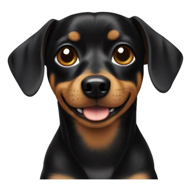 Black Chiweenie sticker