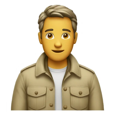 Guy Wearing a safari jacket  sticker