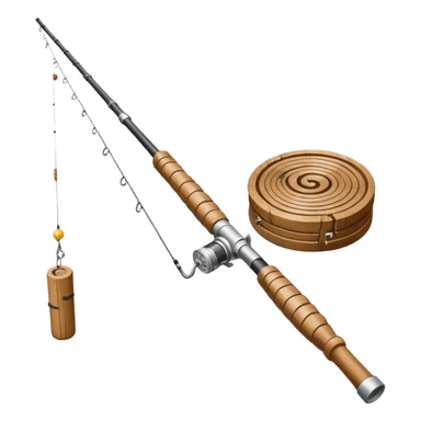 Fishing rod with cocaine as bait sticker