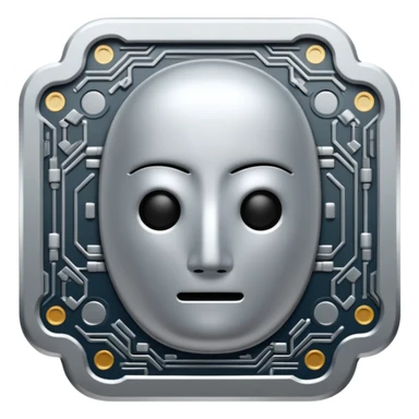 ai chip no face sticker