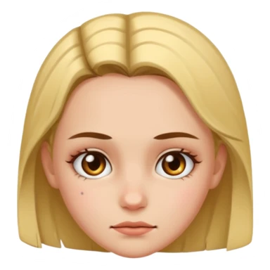 Girl with forehead scar sticker