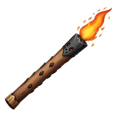 wood fire stick  sticker