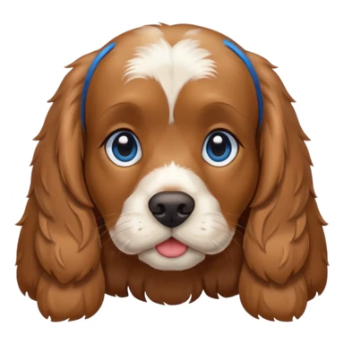 Cocker spaniel with blue eyes sticker