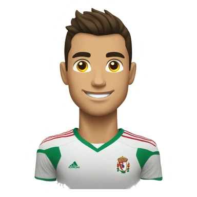 Cristiano Ronaldo with portugal shirt PNG sticker
