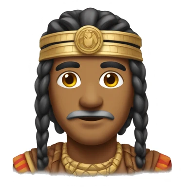 chief emoji with Brahmin cartoon sticker