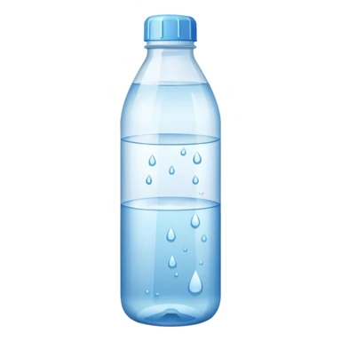 open bottle of water sticker