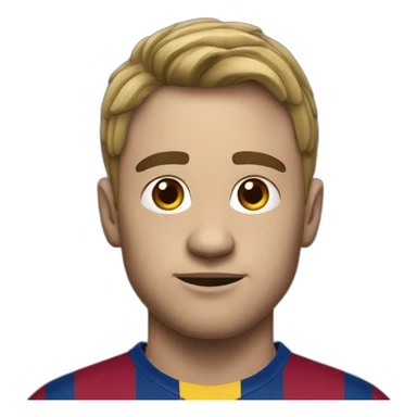 Down symdrome barcelona fc player sticker