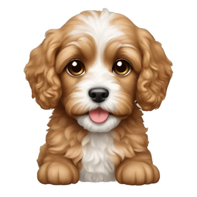 Cavapoo puppy sticker