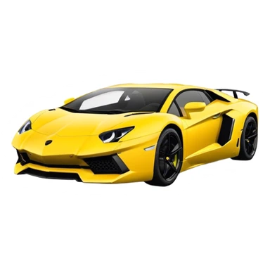Lamborghini Aventador - Lamborghini (Model Year: 2021) (Iconic colour: Yellow) sticker