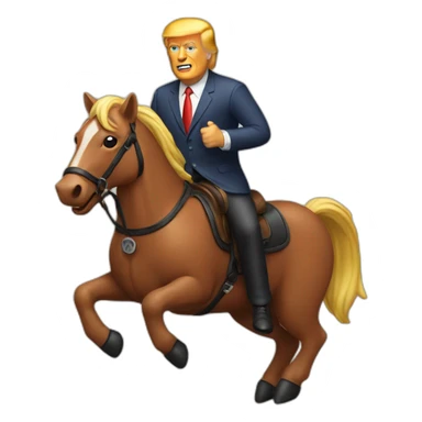 trump-riding-sausage sticker