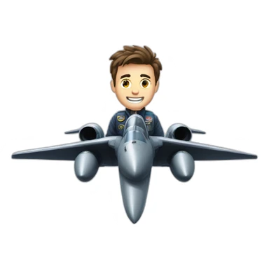 Mr beast in a bomber jet sticker