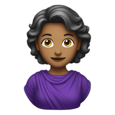 Una Diana con un dardo en morado  sticker