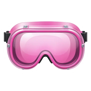 protective welding glasses with pink lenses and side shields, safety eyewear sticker