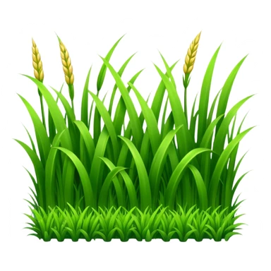 green grass straight  sticker