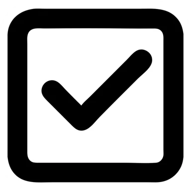 checkbox with check mark sticker