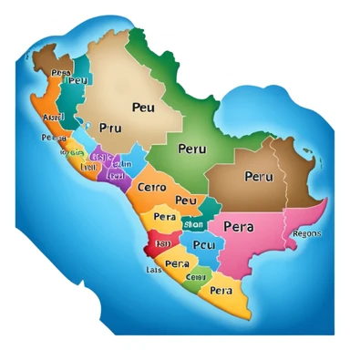 I want that you generate a correct Peru map sticker
