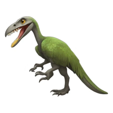 utharaptor qui mange un dodo sticker