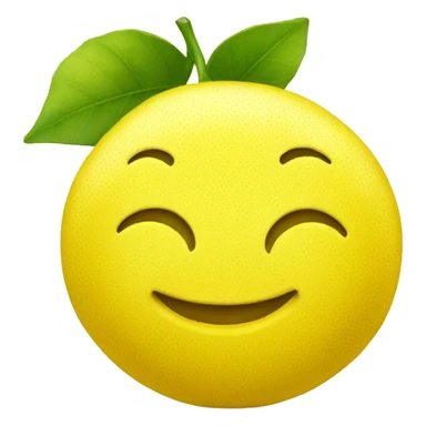 lemon smiley sticker
