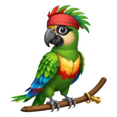 pirate parrot sticker