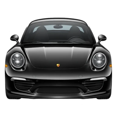 porsche black sticker
