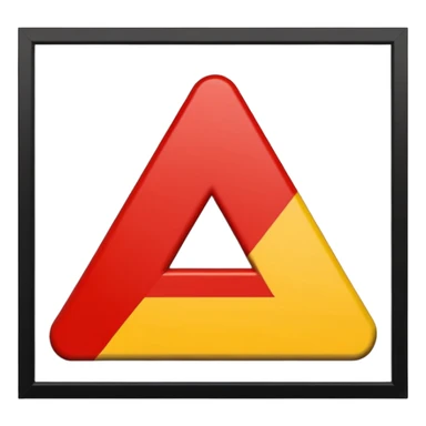 Mejorar la numero 4 las lineas del mismo tamaño color rojo amarillo y negro sticker