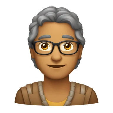 Dos personas indígenas ayudándose mutuamente  sticker