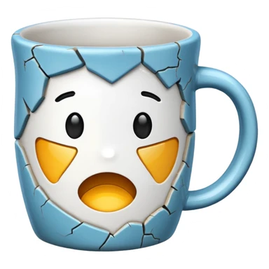 cracked mug sticker