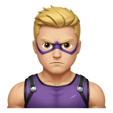 hawkeye marvel superhero headshot sticker