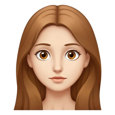 Femme à la peau claire et aux yeux marron. Elle a les cheveux long et de couleur châtain. Elle cherche quelque chose  sticker