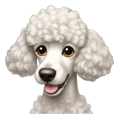 Dog Standart Poodle full-height sticker