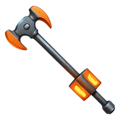 hot metal rod, iron, blacksmith sticker