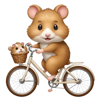 hamster cyclist sticker