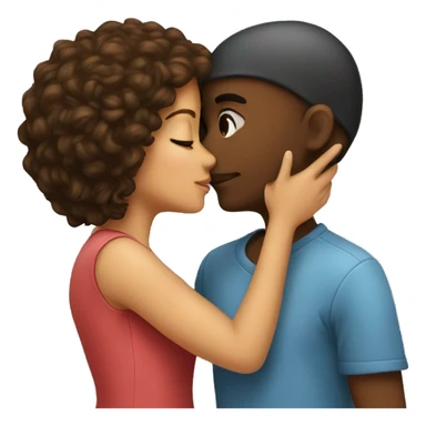 Boy kiss girl  sticker