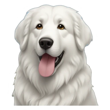 Great Pyrenees dog sticker