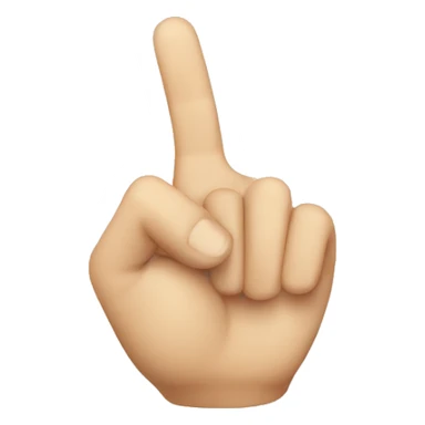 2B hand sign  sticker