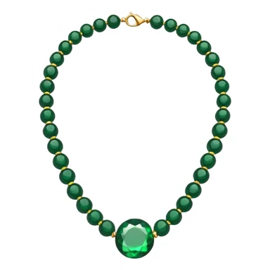 green necklace beads sticker