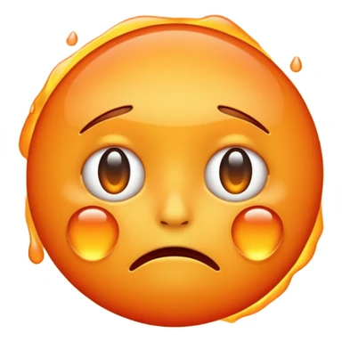 crying heat emoji sticker