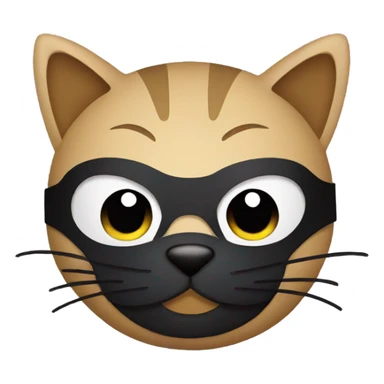 cat in ninja mask sticker