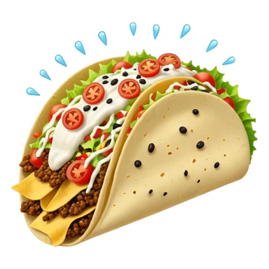 tacos raining down sticker