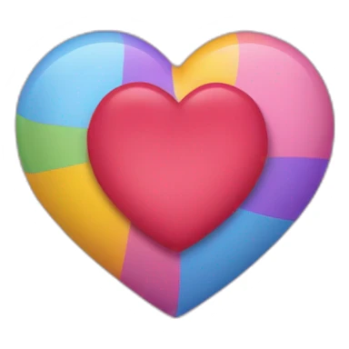 Un cœur d’une couleur représentant l’amour avec le prénom Tÿphęñń sticker