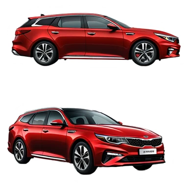 red kia optima 2019 combi sticker