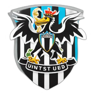 newcastle united crest sticker