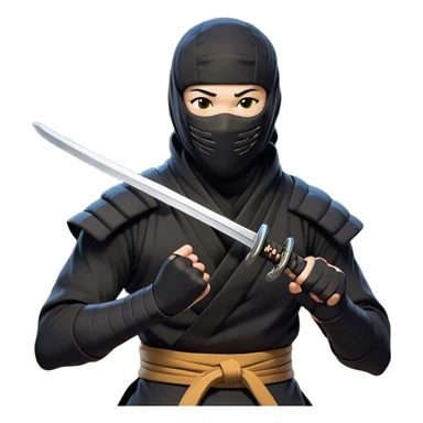 Clash of Clans aesthetic Cheerful Ninja Portrait Emoji, With a bright, confident smile and an alert, relaxed stance, showcasing a streamlined, masked figure with expressive eyes radiating calm determination in natural skin tone, Simplified yet expressive features, highly detailed, glowing with a soft, luminous nocturnal glow, high shine, upbeat and stealthily noble, stylized with an air of modern martial elegance, soft glowing outline, capturing the essence of a cheerful ninja ready for epic covert quests! sticker