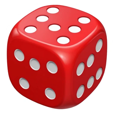 dice with hearts instead of dots sticker