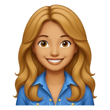 Retro 70s woman face sticker