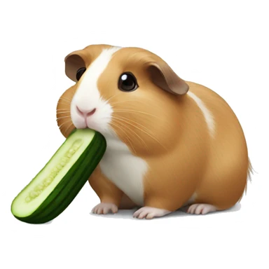 Guineapig eating cucumber sticker