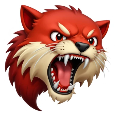 brutal fight between animal sticker