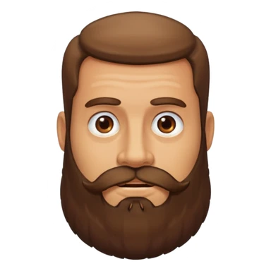 Guy with a really huge beard sticker