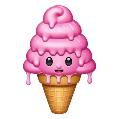 pink snow cone sticker