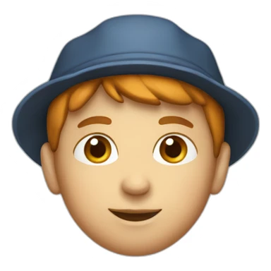 a Dutch boy with a fine cap sticker